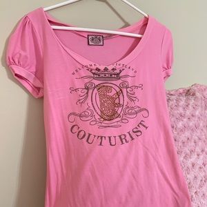 Pink cap sleeve Juicy Couture shirt
